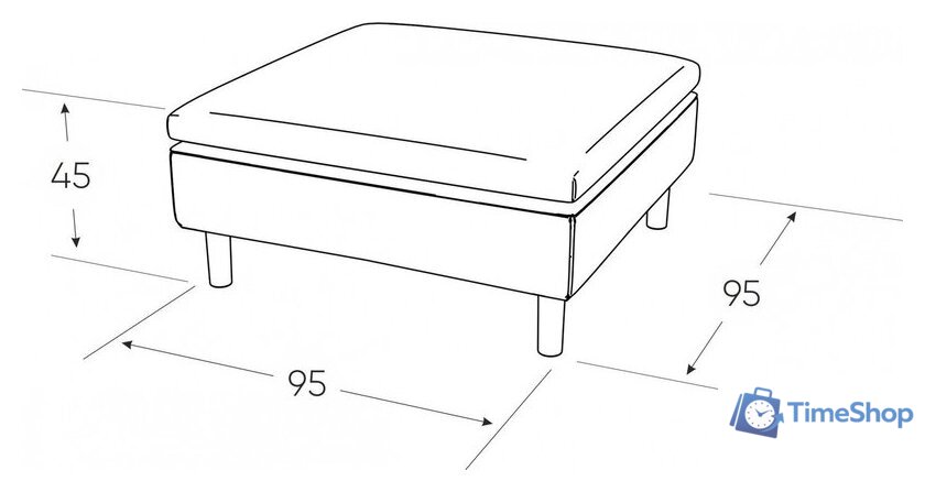 Пуфик Mio Tesoro Линту Lintu Pufa (Prince Camel) - Изображение №3 — Интернет-магазин Time-Shop