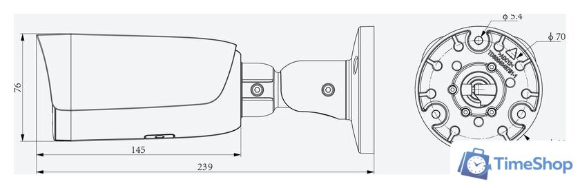IP-камера Tiandy TC-C35US 3LHA-27135 - Изображение №3 — Интернет-магазин Time-Shop