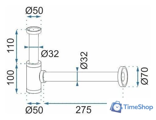 Сифон Rea Klik-Klak REA-A8536 (ретро черный) - Изображение №6 — Интернет-магазин Time-Shop