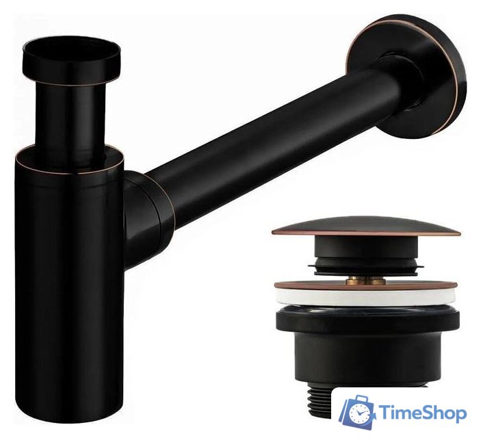 Сифон Rea Klik-Klak REA-A8536 (ретро черный) - Изображение №1 — Интернет-магазин Time-Shop