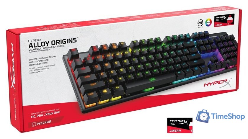 Клавиатура HyperX Alloy Origins (HyperX Aqua) - Изображение №6 — Интернет-магазин Time-Shop
