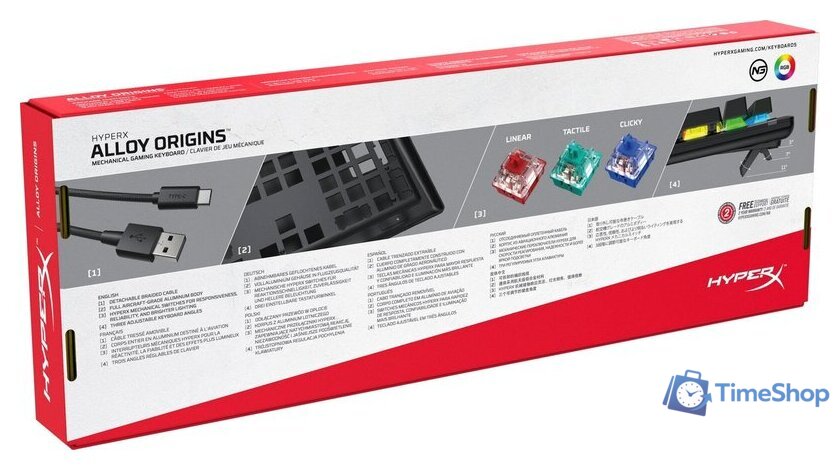 Клавиатура HyperX Alloy Origins (HyperX Aqua) - Изображение №7 — Интернет-магазин Time-Shop