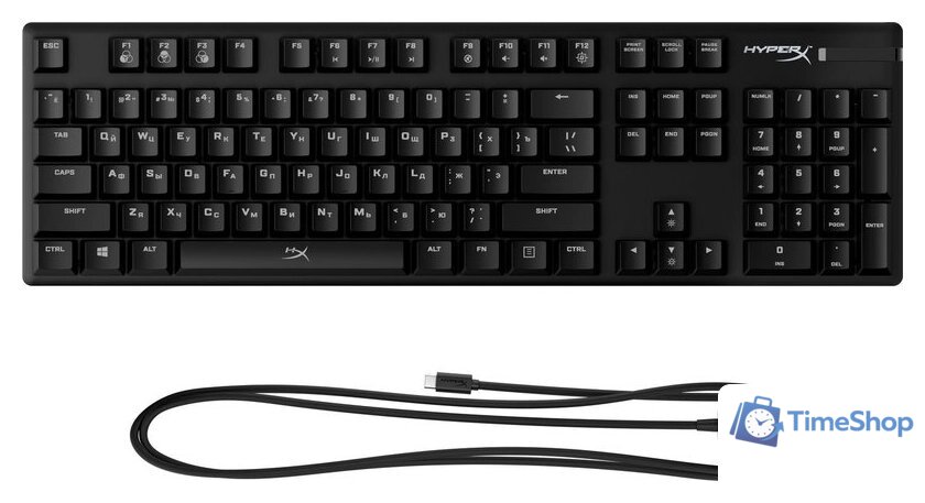 Клавиатура HyperX Alloy Origins (HyperX Aqua) - Изображение №5 — Интернет-магазин Time-Shop