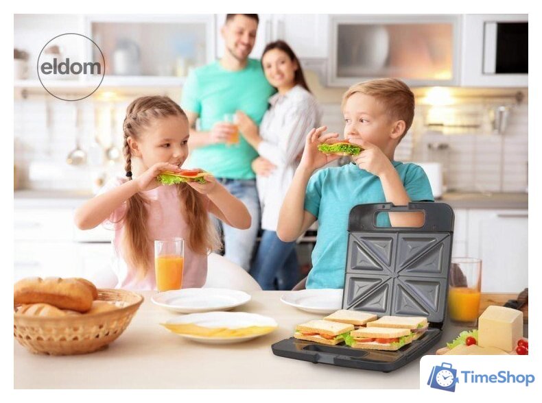 Сэндвичница Eldom ST150 - Изображение №3 — Интернет-магазин Time-Shop