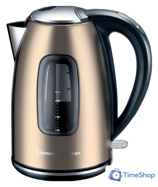 Электрический чайник Zigmund & Shtain KE-27 SP Champaign - Изображение №1 — Интернет-магазин Time-Shop