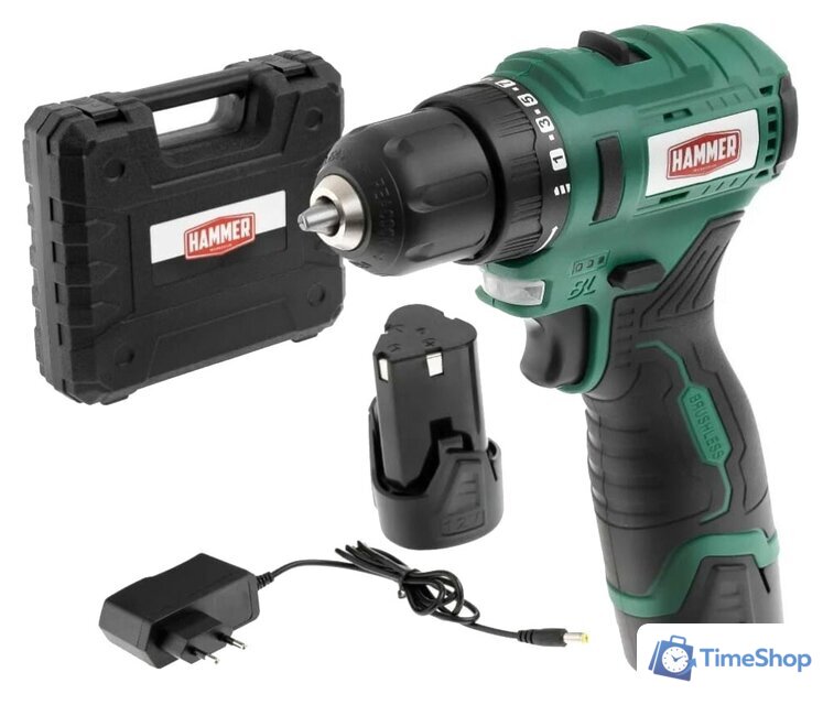 Дрель-шуруповерт Hammer ACD12BL (с 2-мя АКБ, кейс) - Изображение №1 — Интернет-магазин Time-Shop