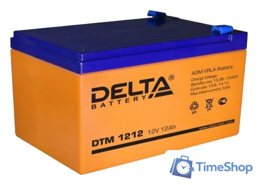 Аккумулятор для ИБП Delta DTM 1212 (12В/12 А·ч) - Изображение №1 — Интернет-магазин Time-Shop