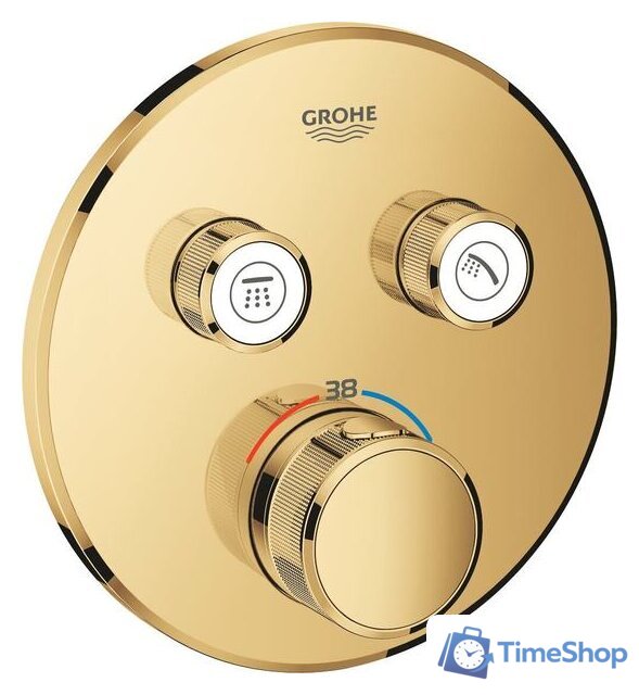 Смеситель без скрытого механизма Grohe Grohtherm SmartControl 29119GL0 (холодный рассвет) - Изображение №1 — Интернет-магазин Time-Shop