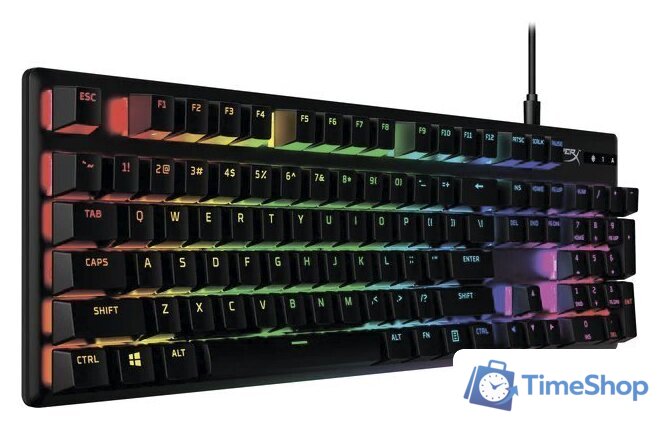 Клавиатура HyperX Alloy Origins PBT (HyperX Aqua, нет кириллицы) - Изображение №5 — Интернет-магазин Time-Shop