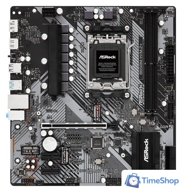 Материнская плата ASRock B650M-H/M.2+ - Изображение №1 — Интернет-магазин Time-Shop