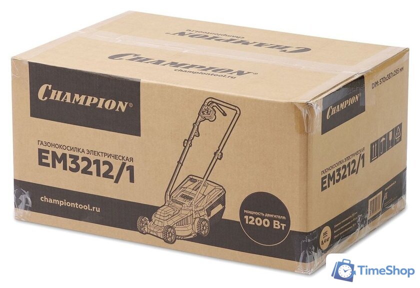 Газонокосилка Champion EM3212/1 - Изображение №10 — Интернет-магазин Time-Shop