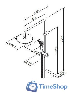 Душевая система  AM.PM Gem F0790000 - Изображение №8 — Интернет-магазин Time-Shop