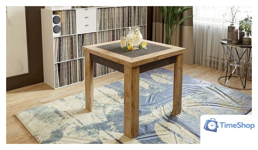 Кухонный стол Трия Хьюстон тип 3 раздвижной (черный/каттхилт) - Изображение №3 — Интернет-магазин Time-Shop