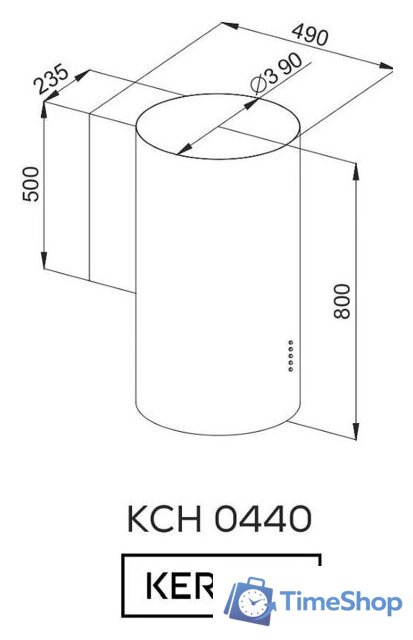 Кухонная вытяжка Kernau KCH 0440.1 W - Изображение №2 — Интернет-магазин Time-Shop
