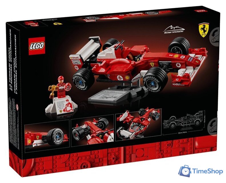 Конструктор LEGO Icons 11375 Ferrari F2004 & Michael Schumacher - Изображение №15 — Интернет-магазин Time-Shop