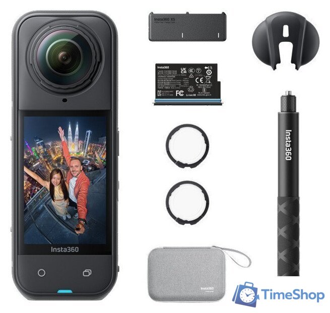 Экшен-камера Insta360 X5 Essential Pack (черный) - Изображение №1 — Интернет-магазин Time-Shop