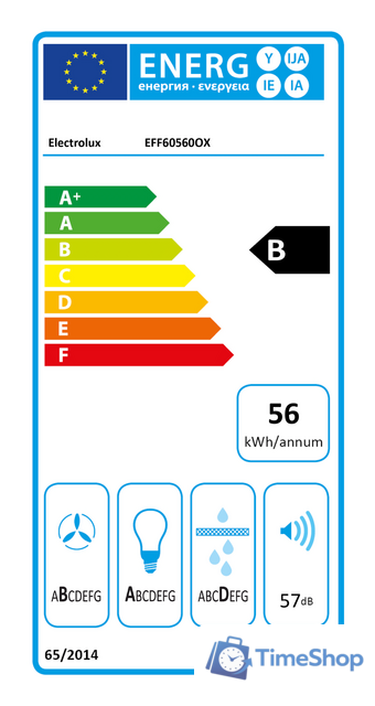 Кухонная вытяжка Electrolux EFF60560OX - Изображение №3 — Интернет-магазин Time-Shop