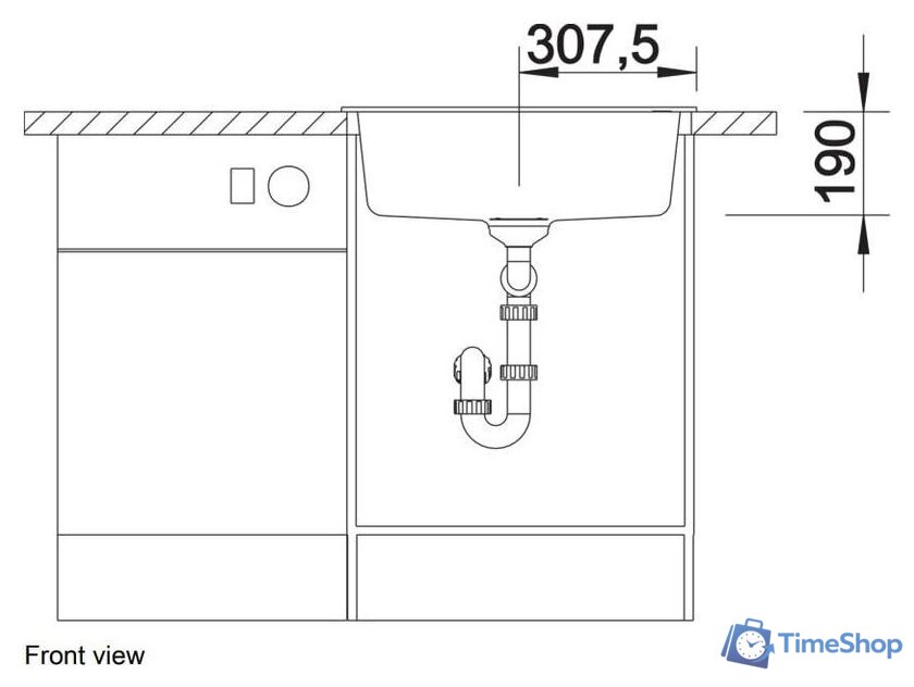 Кухонная мойка Blanco Dalago 6 525873 (черный) - Изображение №6 — Интернет-магазин Time-Shop