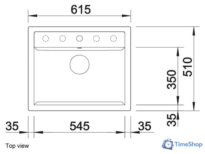 Кухонная мойка Blanco Dalago 6 525873 (черный) - Изображение №4 — Интернет-магазин Time-Shop