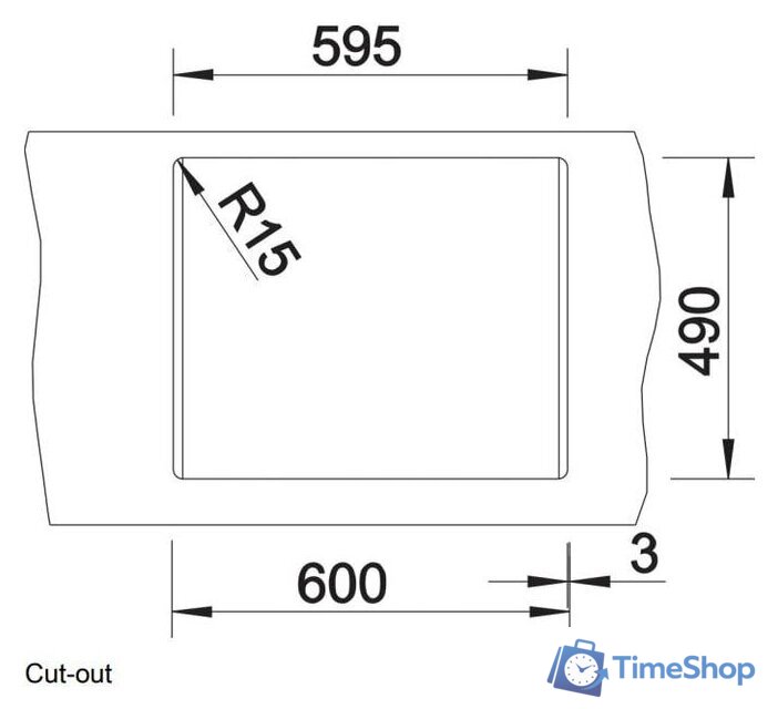 Кухонная мойка Blanco Dalago 6 525873 (черный) - Изображение №5 — Интернет-магазин Time-Shop