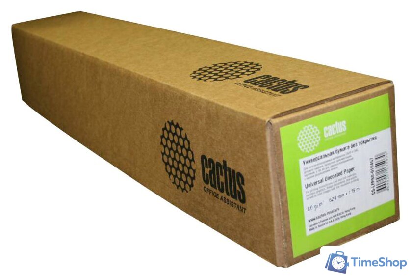 Офисная бумага CACTUS белый 420 мм x 45.7 м [CS-LFP80-420457] - Изображение №1 — Интернет-магазин Time-Shop