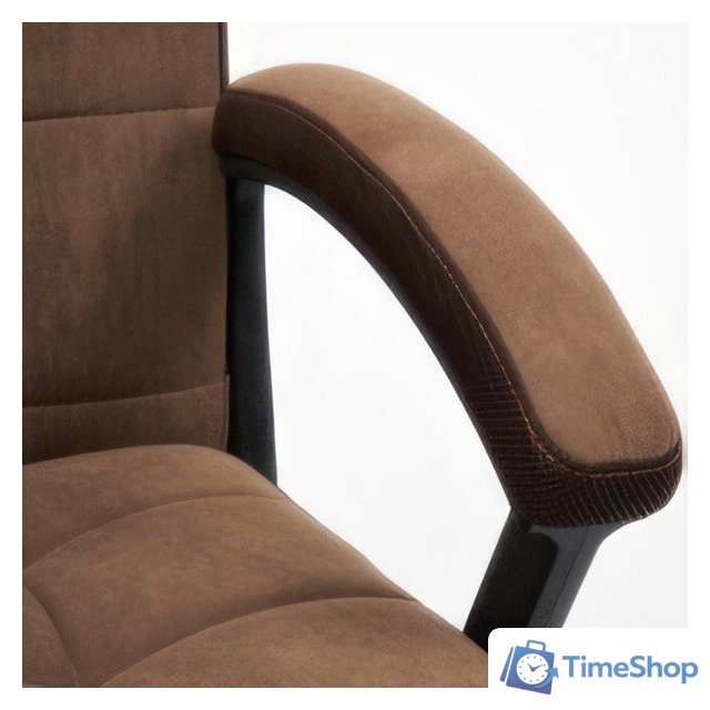 Офисное кресло TetChair Trendy (флок/ткань, коричневый) - Изображение №9 — Интернет-магазин Time-Shop