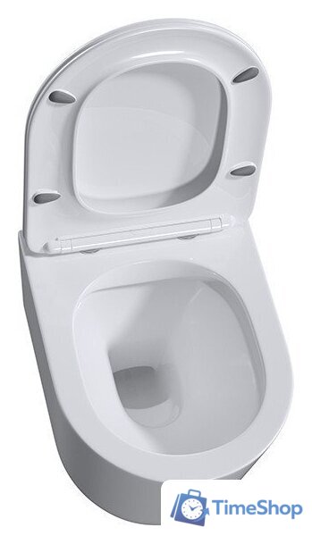 Унитаз подвесной Roxen Simple Compact в комплекте с инсталляцией StounFix Dual Fresh 6 в 1 964407 (кнопка: белое стекло) - Изображение №9 — Интернет-магазин Time-Shop