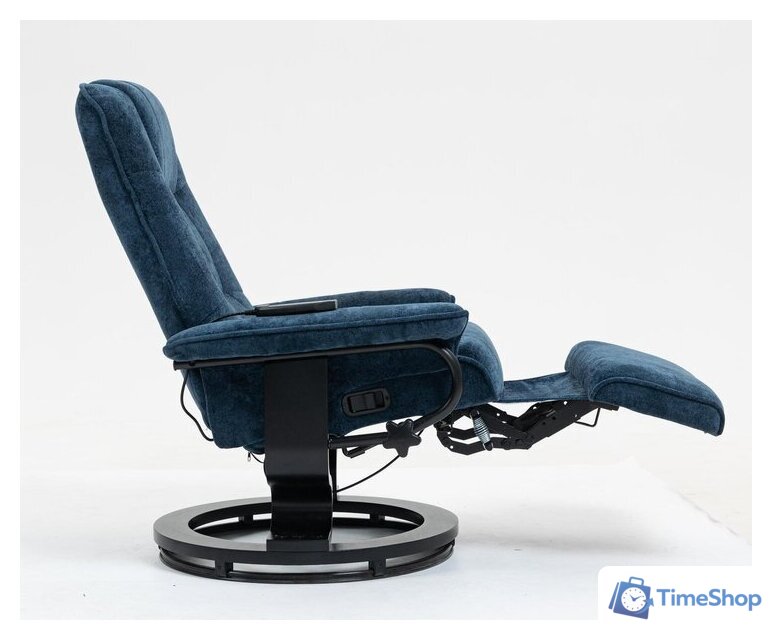 Массажное кресло Calviano 22 (синий плюш) - Изображение №10 — Интернет-магазин Time-Shop