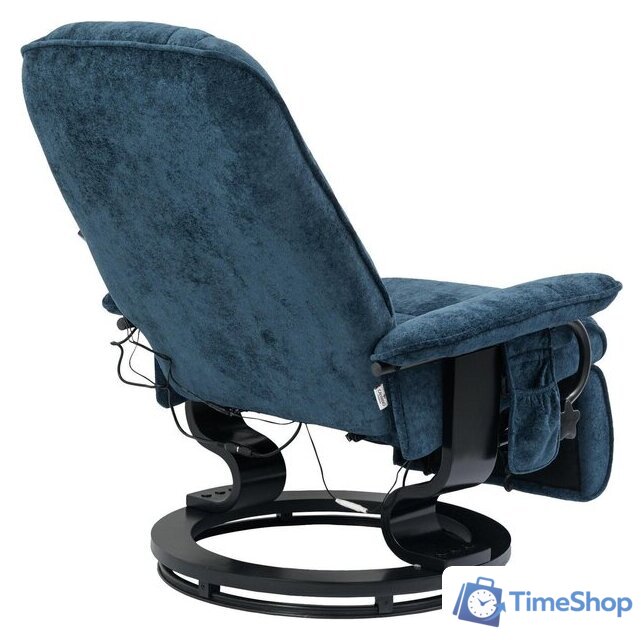 Массажное кресло Calviano 22 (синий плюш) - Изображение №8 — Интернет-магазин Time-Shop