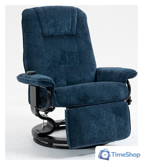 Массажное кресло Calviano 22 (синий плюш) - Изображение №13 — Интернет-магазин Time-Shop
