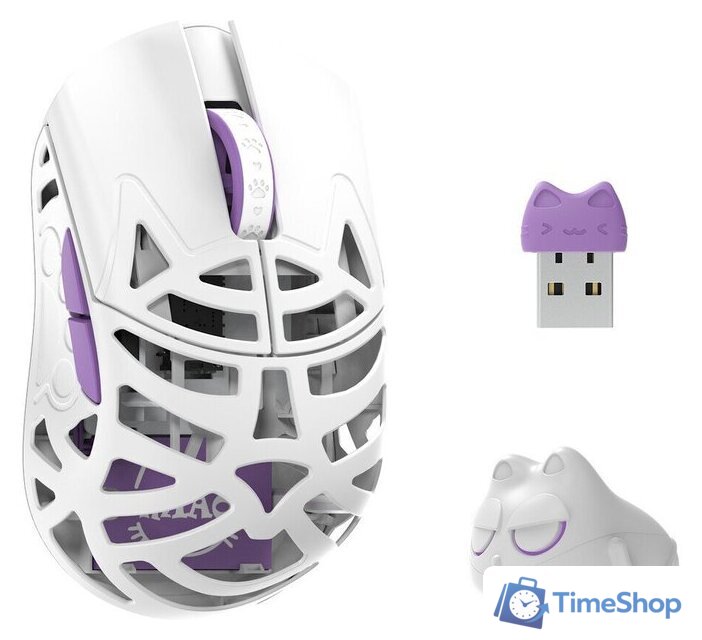 Игровая мышь WLMouse Beast Miao TTC Nihil (белый/сиреневый) - Изображение №1 — Интернет-магазин Time-Shop