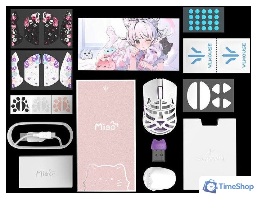 Игровая мышь WLMouse Beast Miao TTC Nihil (белый/сиреневый) - Изображение №4 — Интернет-магазин Time-Shop