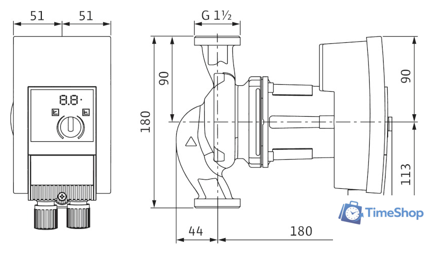 Циркуляционный насос Wilo Yonos MAXO 25/0,5-10 - Изображение №3 — Интернет-магазин Time-Shop