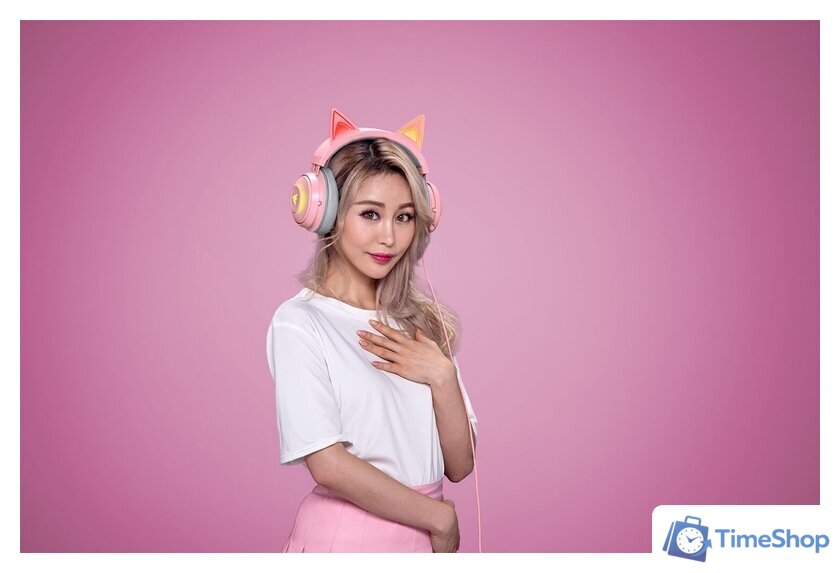 Наушники Razer Kraken Kitty (розовый) - Изображение №7 — Интернет-магазин Time-Shop