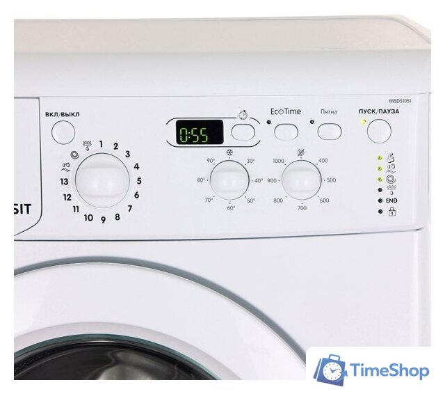 Стиральная машина Indesit IWSD 51051 CIS - Изображение №2 — Интернет-магазин Time-Shop