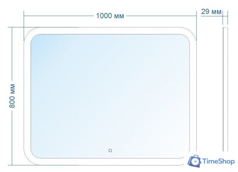 Зеркало Doratiz Ева 100x80 2711.919 - Изображение №13 — Интернет-магазин Time-Shop