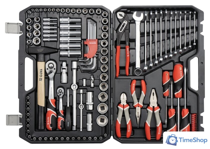 Универсальный набор инструментов Yato YT-38901 (122 предмета) - Изображение №2 — Интернет-магазин Time-Shop