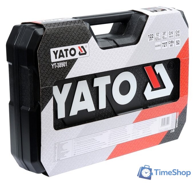 Универсальный набор инструментов Yato YT-38901 (122 предмета) - Изображение №4 — Интернет-магазин Time-Shop