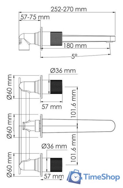 Смеситель Wasserkraft Paar 8845 - Изображение №3 — Интернет-магазин Time-Shop