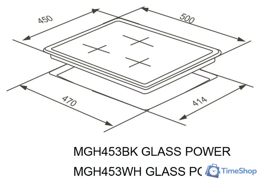 Варочная панель Meferi MGH453WH Glass Power - Изображение №17 — Интернет-магазин Time-Shop