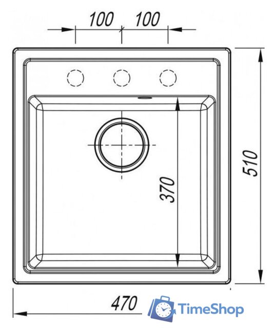 Кухонная мойка ARFEKA Dalago 47 Shadow Grey - Изображение №5 — Интернет-магазин Time-Shop