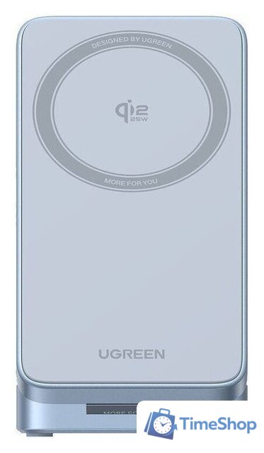 Беспроводное зарядное Ugreen W757 65901 (голубой) - Изображение №4 — Интернет-магазин Time-Shop
