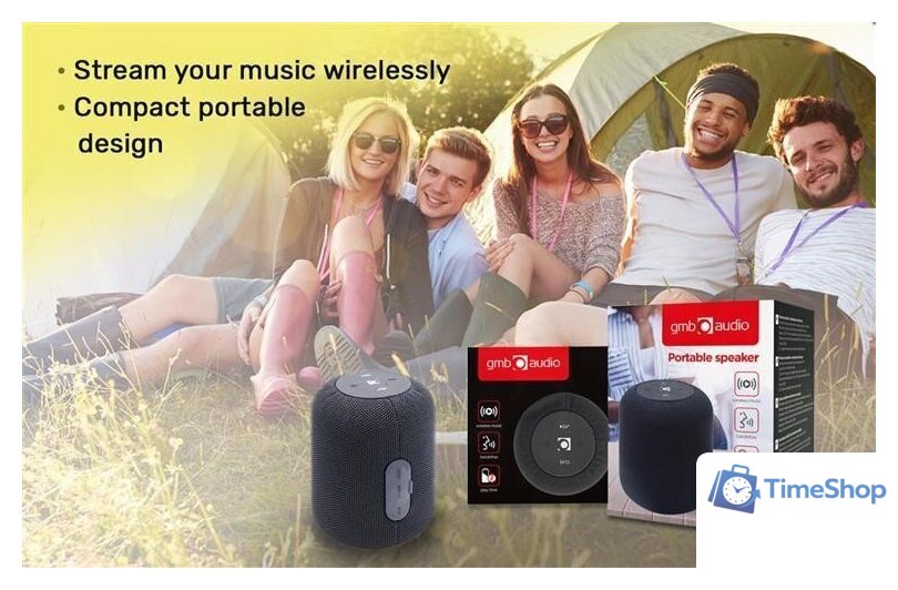 Беспроводная колонка GMB Audio SPK-BT-15-BK - Изображение №3 — Интернет-магазин Time-Shop