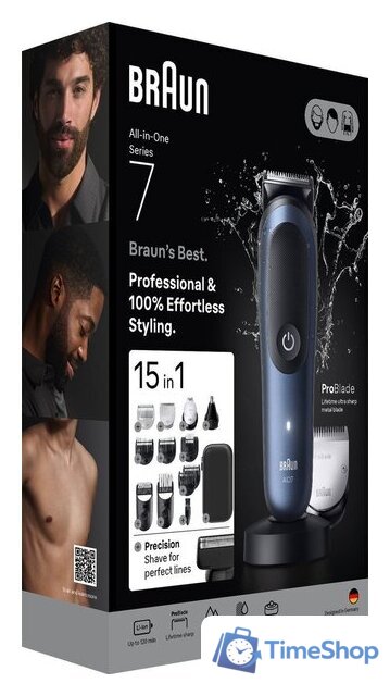 Универсальный триммер Braun AIO7580 - Изображение №7 — Интернет-магазин Time-Shop