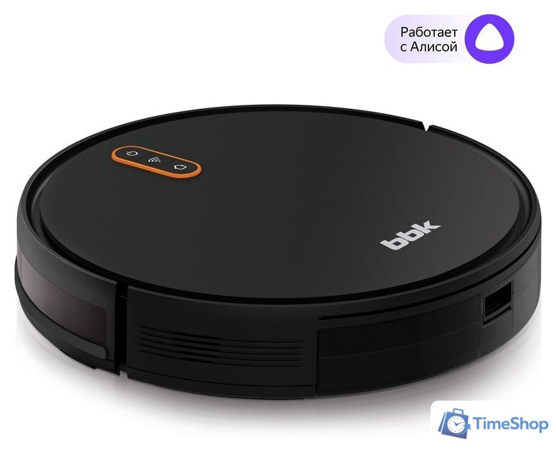 Робот-пылесос BBK BV3502 (черный/оранжевый) - Изображение №1 — Интернет-магазин Time-Shop