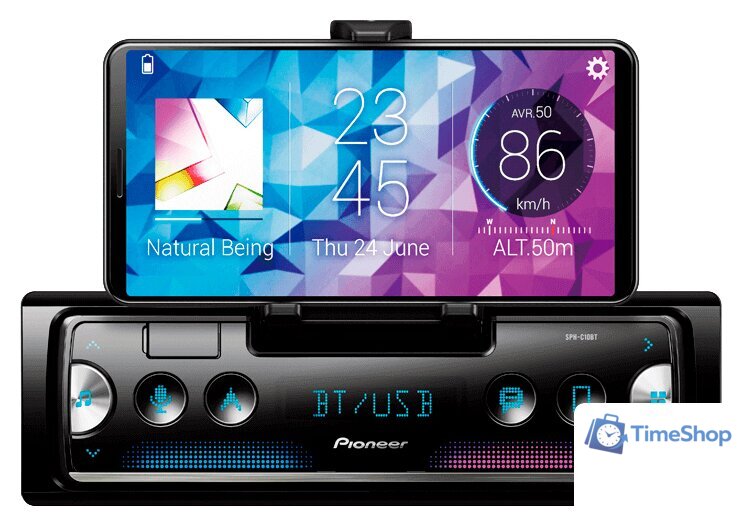 USB-магнитола Pioneer SPH-C10BT - Изображение №1 — Интернет-магазин Time-Shop