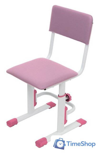 Ученический стул Polini Kids City/Smart S (белый/розовый) - Изображение №1 — Интернет-магазин Time-Shop