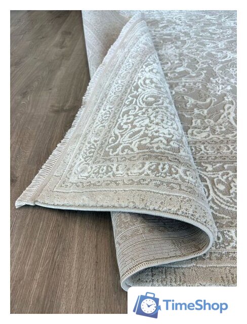 Ковер для жилой комнаты Radjab Carpet Милано RT 719 Прямоугольник 11687RK (1.6x3, Cream/Beige) - Изображение №3 — Интернет-магазин Time-Shop