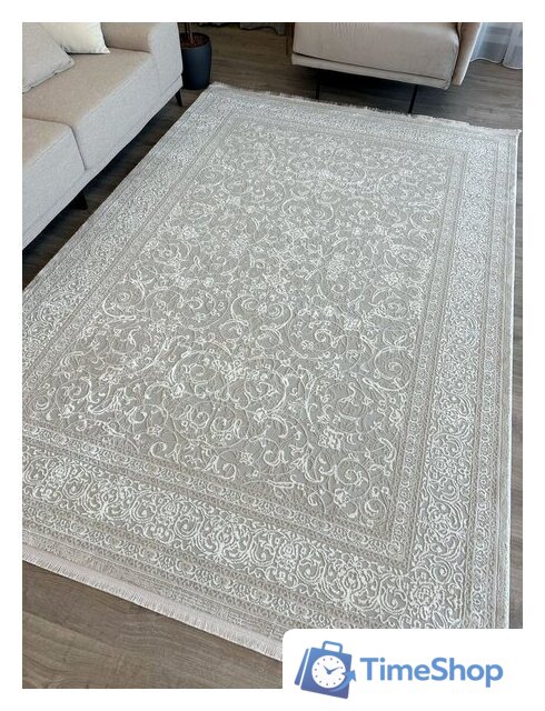 Ковер для жилой комнаты Radjab Carpet Милано RT 719 Прямоугольник 11687RK (1.6x3, Cream/Beige) - Изображение №4 — Интернет-магазин Time-Shop