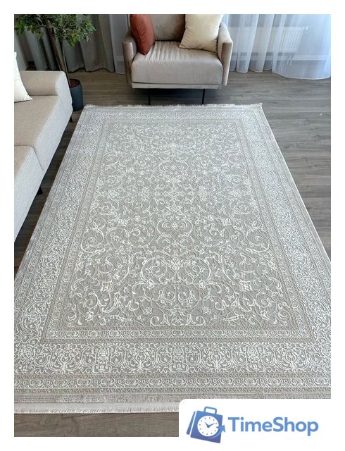 Ковер для жилой комнаты Radjab Carpet Милано RT 719 Прямоугольник 11687RK (1.6x3, Cream/Beige) - Изображение №5 — Интернет-магазин Time-Shop